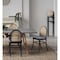 Manhattan Comfort Paragon Dining Chair 1.0 with Grey Cushions in Black and Cane, Set of 2 DCCA05-GY - alternate 9